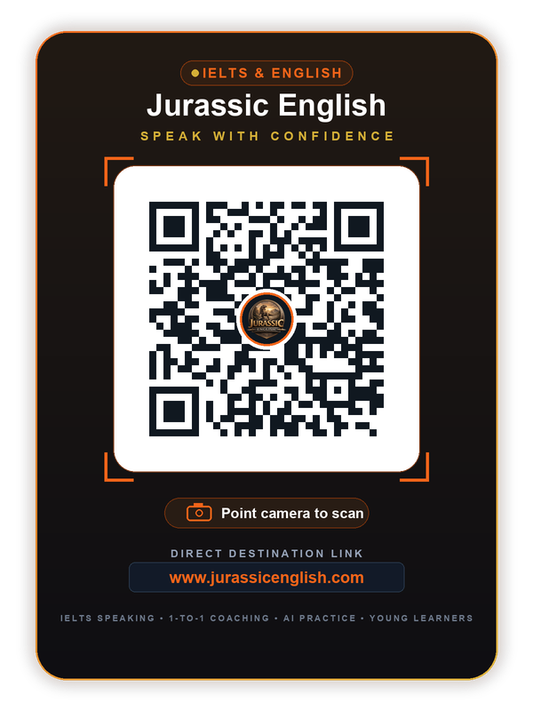Scan to visit www.jurassicenglish.com