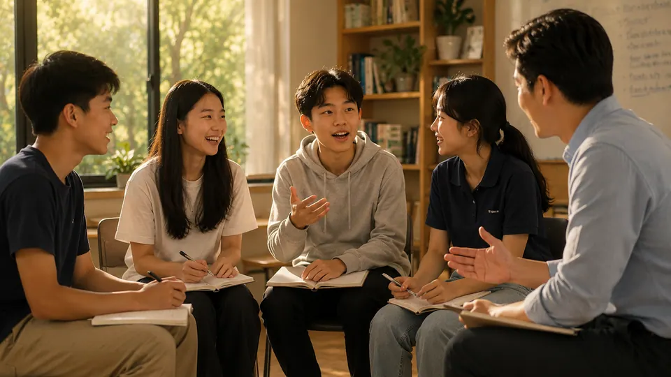 Family speaking with a coach about programmes and pricing